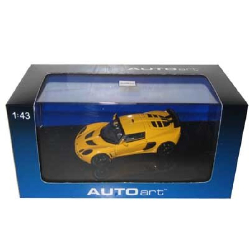 Modèle Réduit Diecast AUTOart Lotus Exige S 1/18 - Voiture De Sport Blanche/rouge/jaune - Neuf