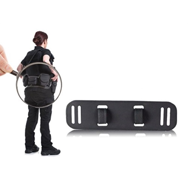 BackUpBrace Duty Belt Back Support Smooth Leather, Regular For waist